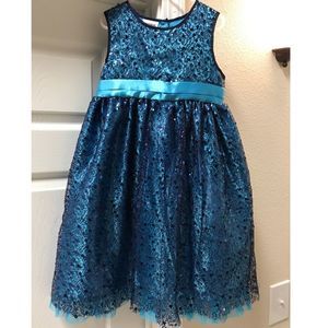 Blue sparkly dress